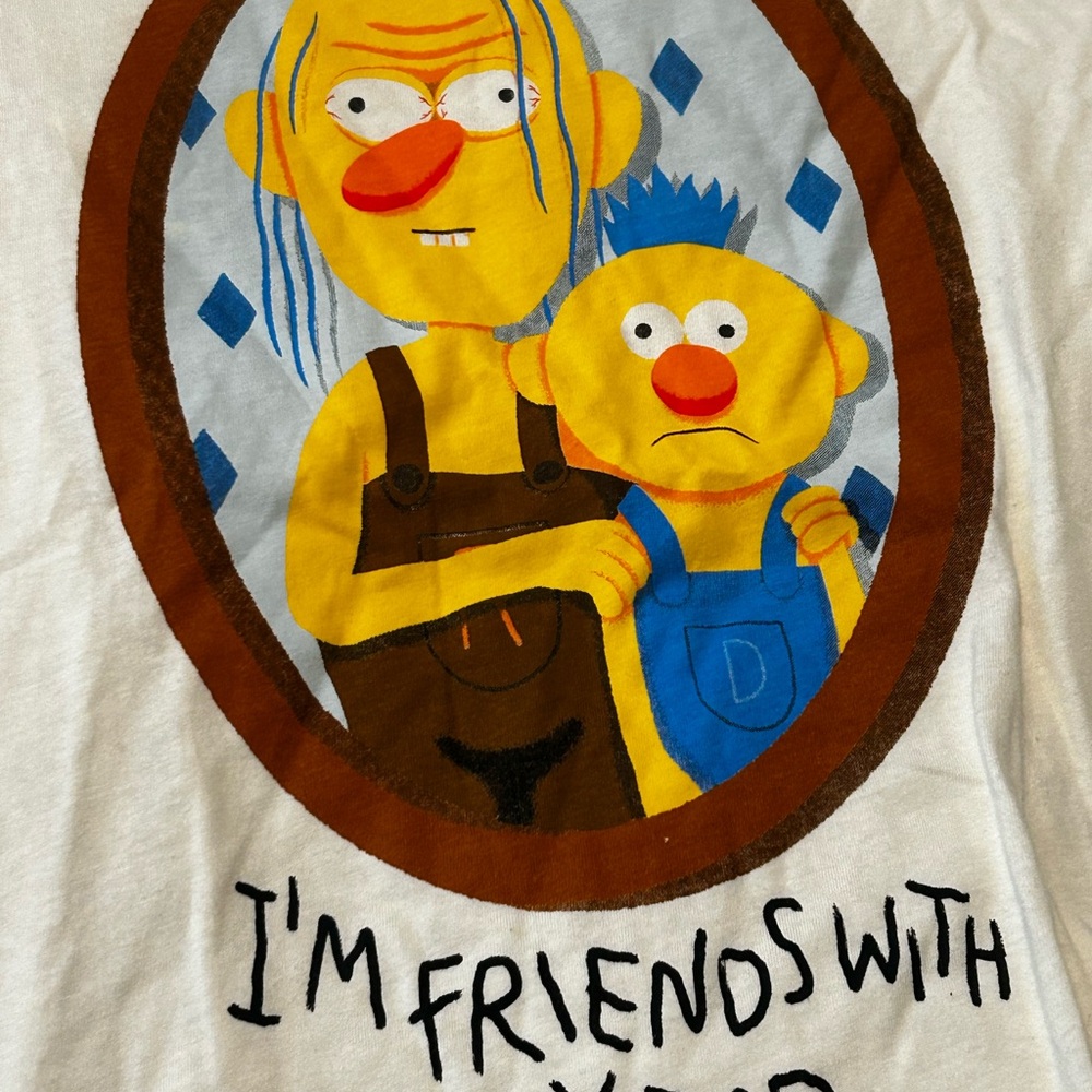 NWOT Don’t Hug Me I’m Scared Ringer Tee - Picture 2 of 3